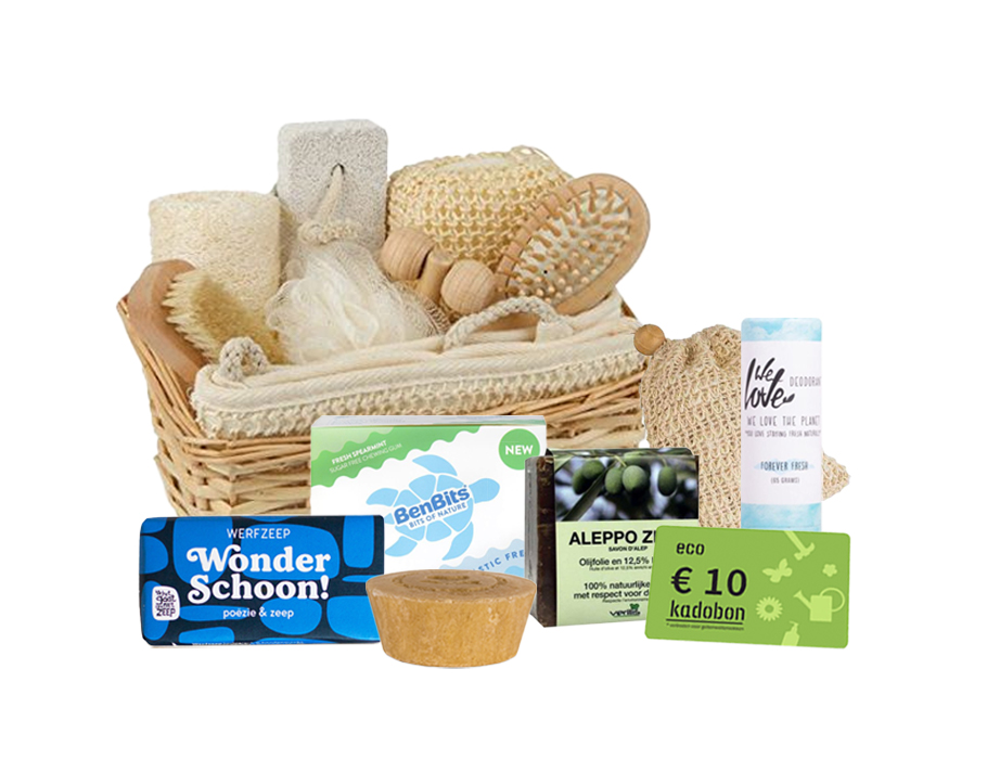 geschenkmanden verzorgingsproducten